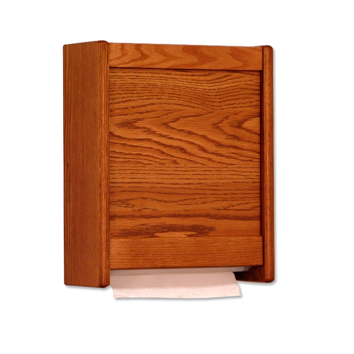 Wooden paper towel discount dispenser